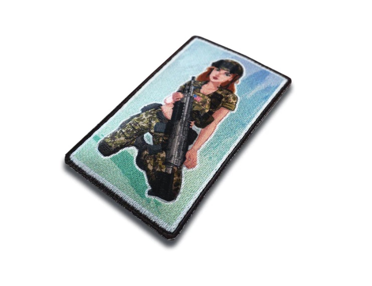 WOVEN PATCH PINUP GIRL ARMY RANGER - 1 | YEO